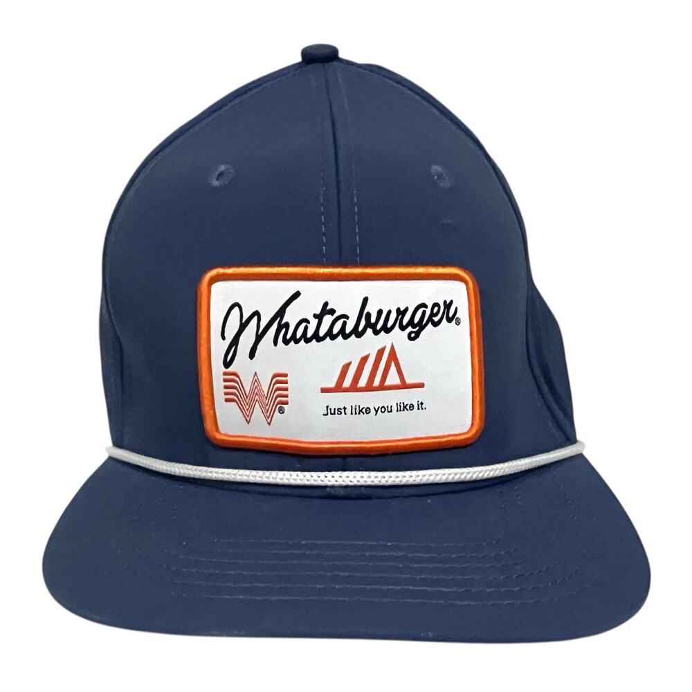 Whataburger Rope Hat Blue Orange Staunch Snapback Trucker OSFA Fast Shipping